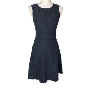 Brixon Ivy Women’s Navy Blue Lace Overlay Fit & Flare Dress Size2